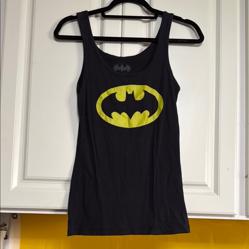 Batman Black and Yellow Fitted Tank Top